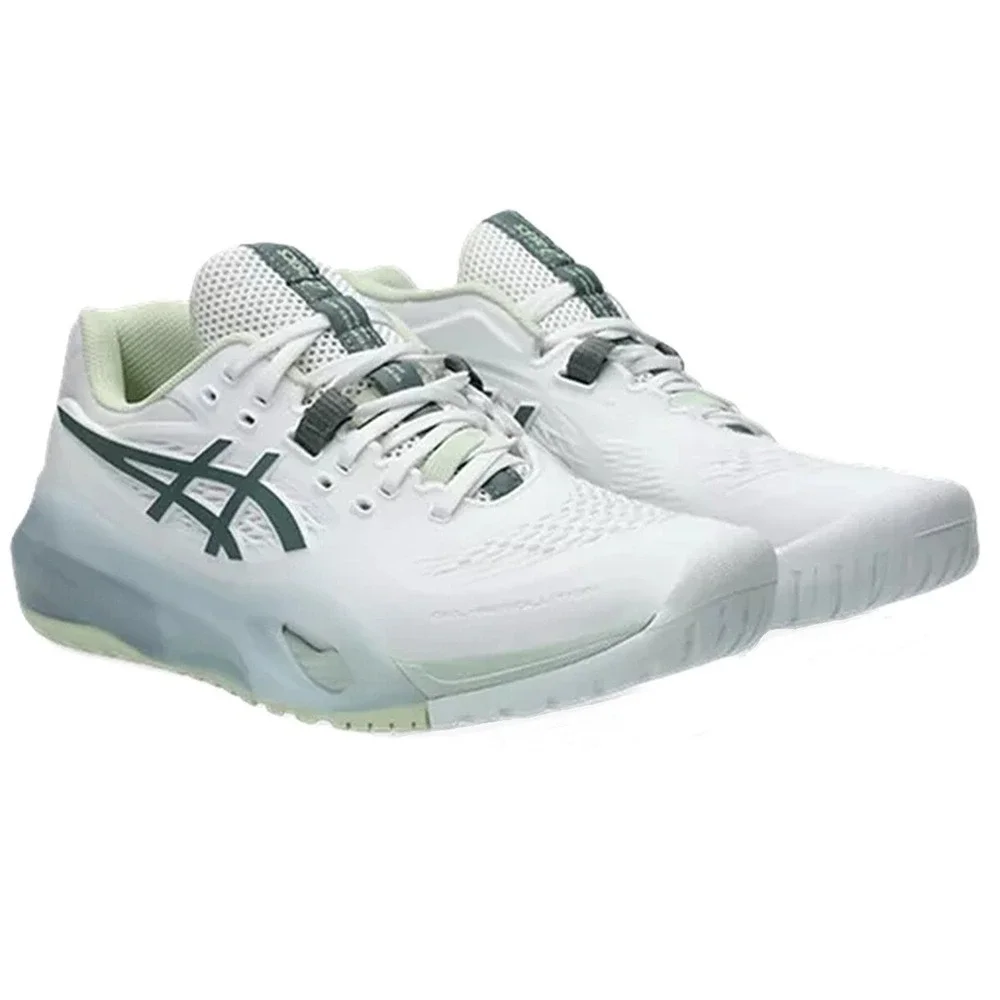 ASICS® (Women's 11.5 WIDE) Gel-Resolution X™ Tennis Shoes in White/Monument Blue